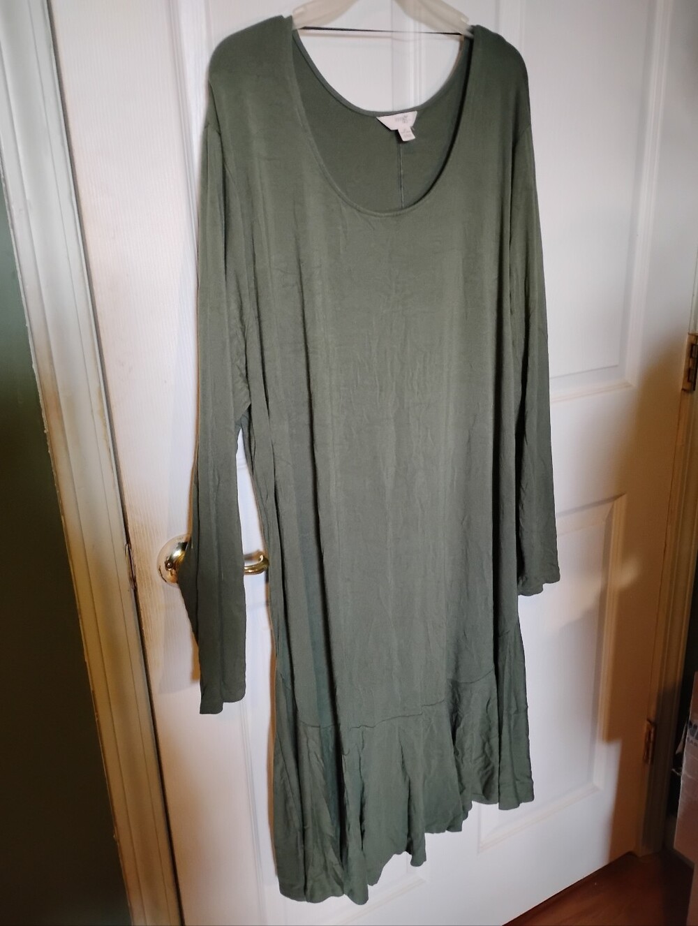 Green, Terra & Sky dress, size 3X 24W-26W